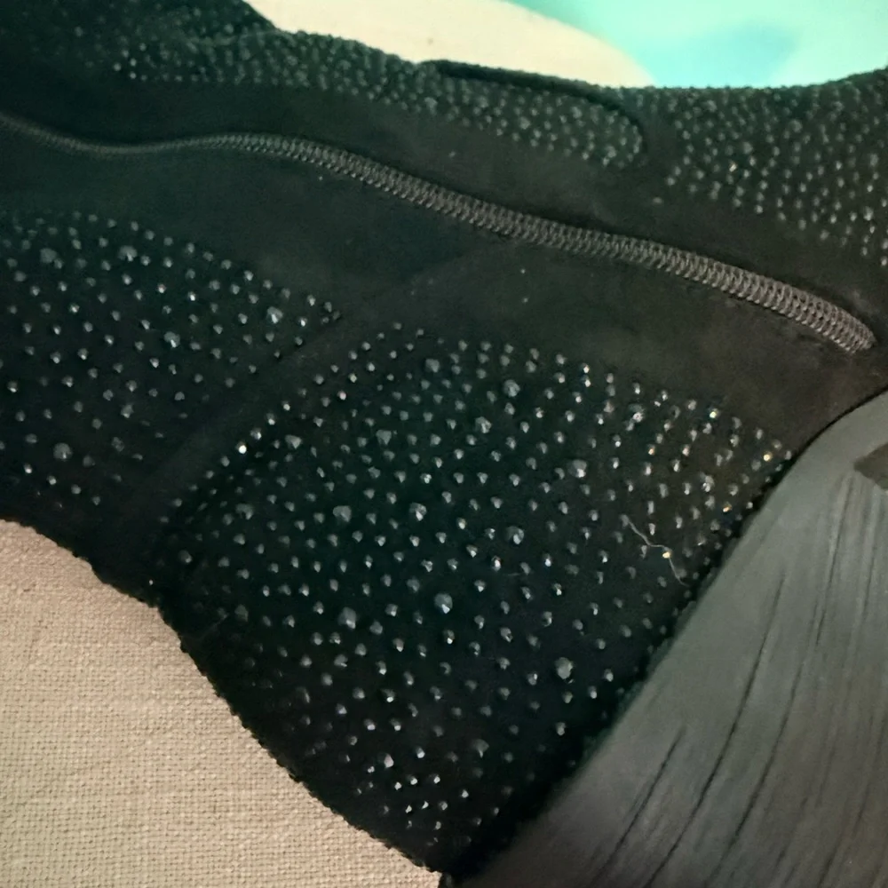 Pierre Dumas Black Studded Heeled Boots - Picture 7 of 9